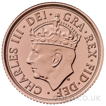 Gold Half Sovereign King Charles III