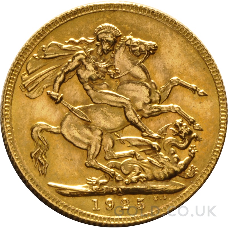 1925 Gold Sovereign Coin George V SA