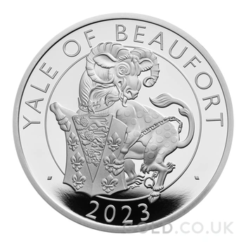 2023 Yale of Beaufort Silver Coin Tudor Beasts 1oz Proof Boxed