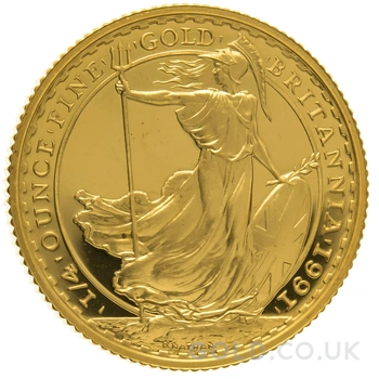 1991 Proof 1/4oz Gold Britannia Coin