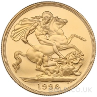 Gold Proof £2 Two Pound Double Sovereign (1996)