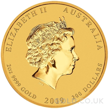2019 2oz Perth Mint Year of the Pig Gold Coin