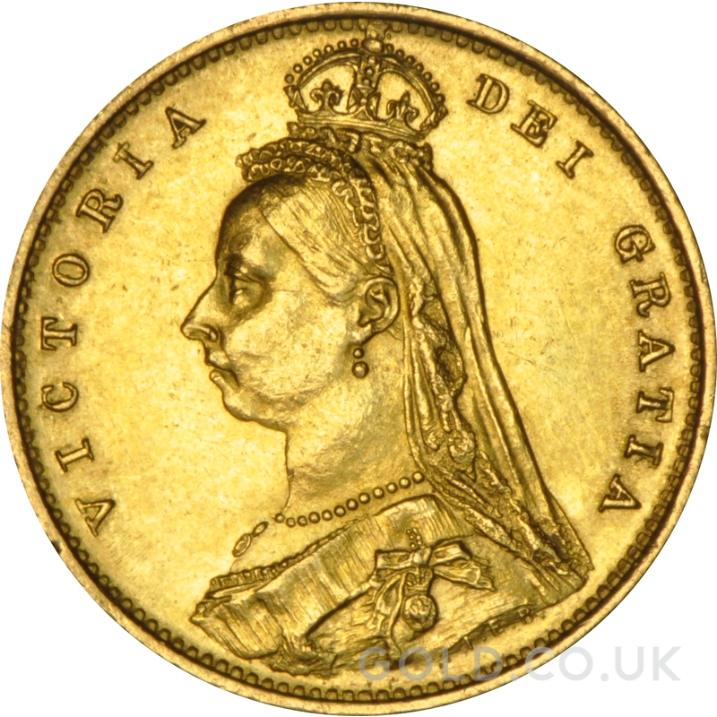 1887 Gold Half Sovereign Queen Victoria Jubilee Head NGC MS61
