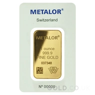 1oz Metalor Gold Bar