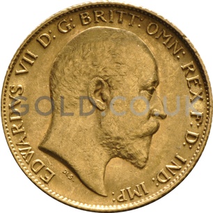 1908 Edward VII Gold Half Sovereign (London Mint)