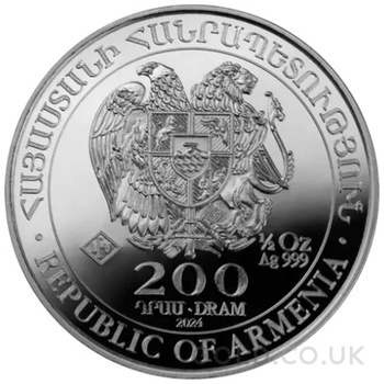 2024 Armenian Noah's Ark Silver Coin 1/2oz