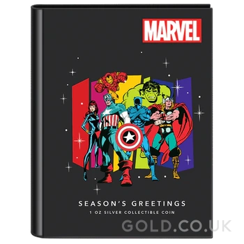 2023 Marvel Season’s Greetings 1oz Silver Coin Boxed