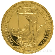 1991 1/4oz Gold Proof Britannia