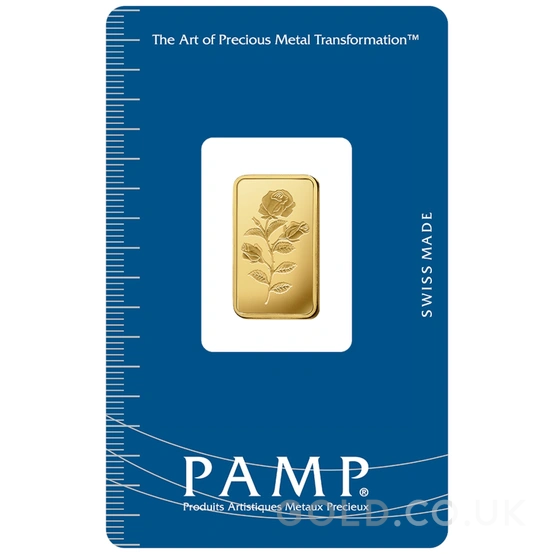 5g Gold Bar Rosa Minted PAMP