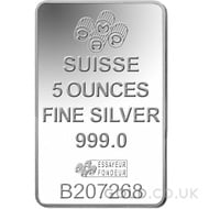 5oz PAMP Silver Bar