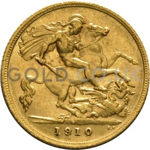 1910 Edward VII Gold Half Sovereign (Sydney Mint)