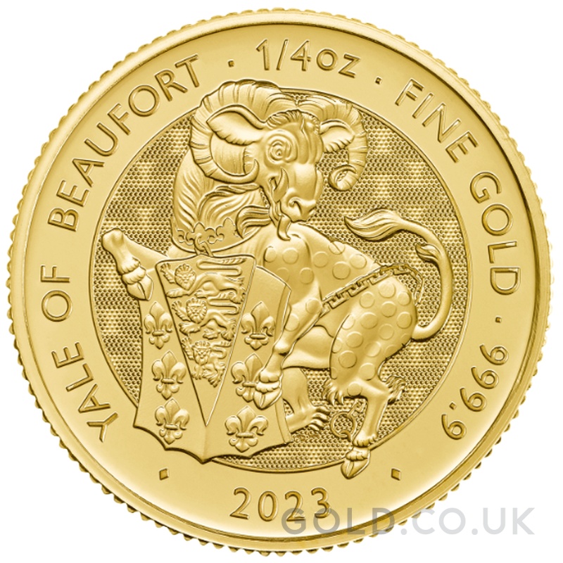 2023 Yale of Beaufort Gold Coin Tudor Beasts 1/4oz