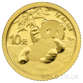 2020 1g Chinese Panda Gold Coin