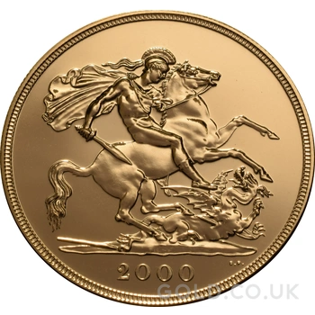 2000 Gold £5 Coin Quintuple Sovereign