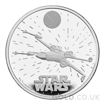 2024 1oz X-Wing Star Wars Proof Silver Coin Boxed