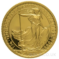 1995 1/4oz Gold Proof Britannia