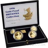 Proof Gold Britannia 4-Coin Box Set (1996)
