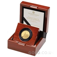2022 Hogwarts School Quarter Ounce Proof Gold Coin Boxed