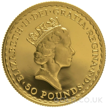1990 Proof 1/2oz Gold Britannia Coin