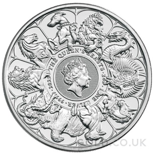 Silver 2oz Queen's Beast Completer Coin (2021)