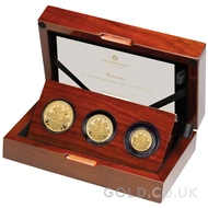 3 Coin Britannia Proof Gold Set Boxed (2023)