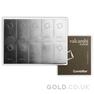 Valcambi 10 x 10g Silver Combi-Bar