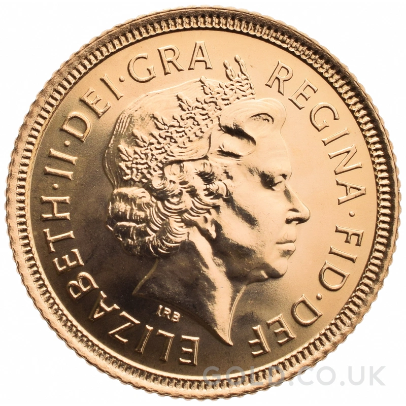Gold Half Sovereign Elizabeth II Fourth Head
