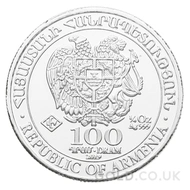 Silver Armenian Noah's Ark, 1/4oz Coin (2019)