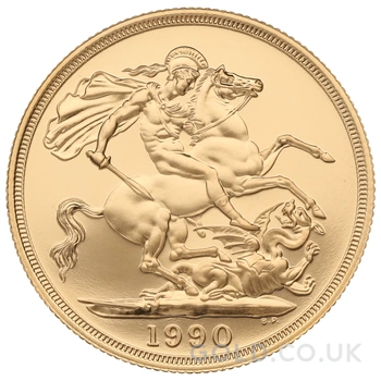 1990 Proof £2 Coin Gold Double Sovereign