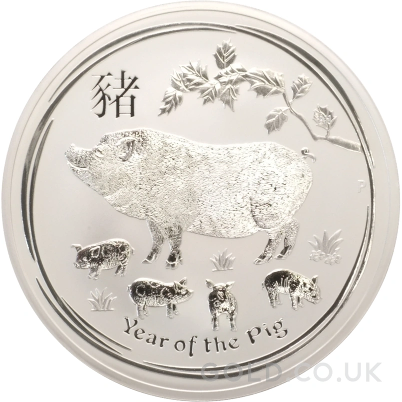 2019 Year of the Pig Silver Coin 10oz Perth Mint Australian Lunar Series