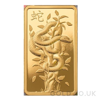 5g Gold Bar 2025 Year of the Snake PAMP