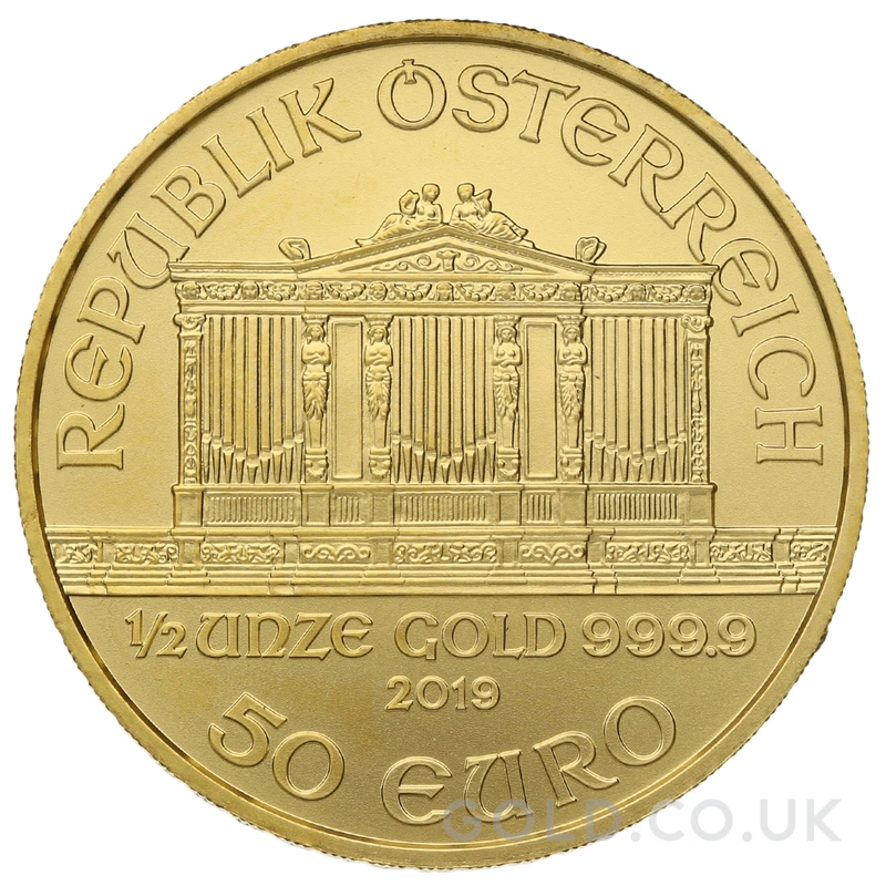 2019 1/2oz Austrian Gold Philharmonic Coin