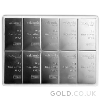 10 x 10g Silver Bar CombiBar