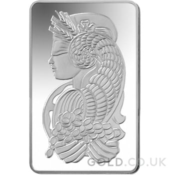 10oz Silver Bar PAMP Minted