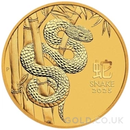 Tenth Ounce Gold Perth Mint Year of the Snake (2025)