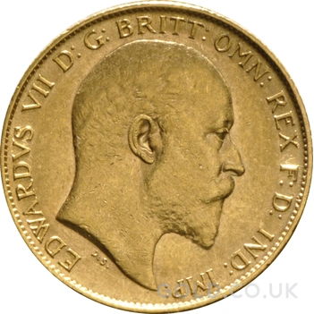 1906 Gold Half Sovereign Edward VII