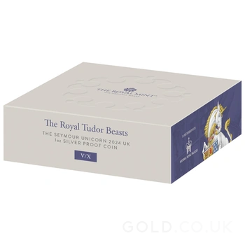 2024 Seymour Unicorn Silver Coin Tudor Beasts 1oz Proof Boxed