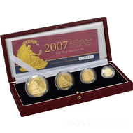 Proof Gold Britannia 4-Coin Box Set (2007)