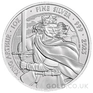 Monster Box of 500 King Arthur 1oz Silver Coins (2023)