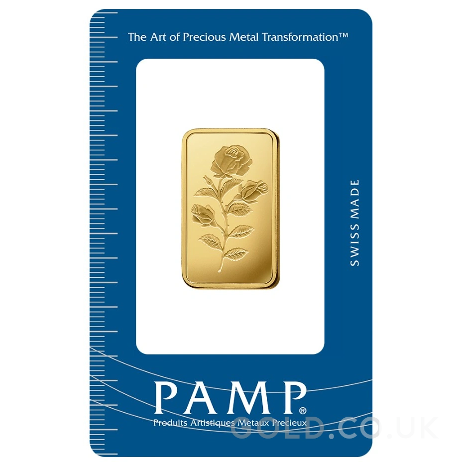 20g Gold Bar PAMP Rosa Minted