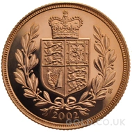 2002 Gold Sovereign Coin Elizabeth II