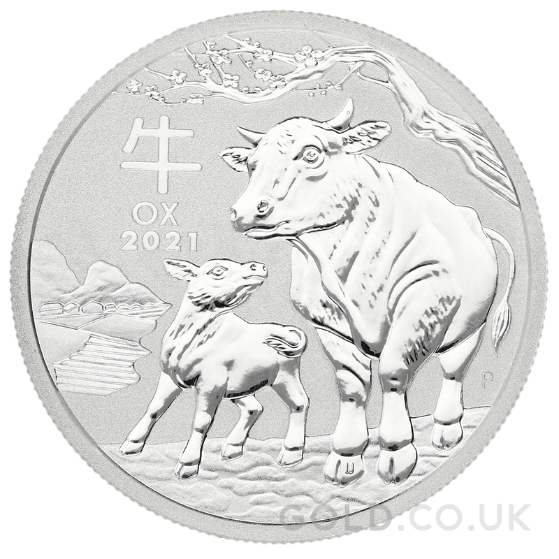 2021 Year of the Ox Silver Coin 1/2oz Perth Mint Australian Lunar Series