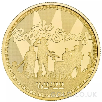2022 1oz Rolling Stones Gold Coin Music Legends