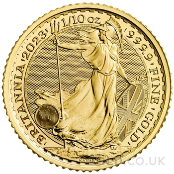 2023 1/10oz Gold Britannia Coin King Charles III Gift Boxed