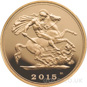 2015 Proof Gold Half Sovereign Boxed
