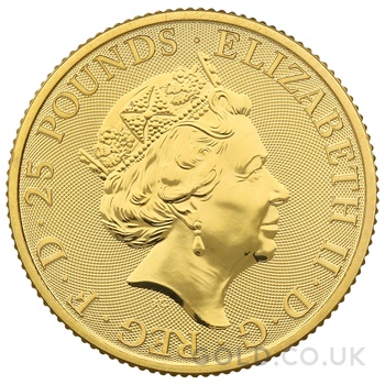 2020 1/4oz White Lion of Mortimer Gold Coin Queen's Beasts