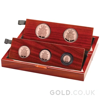2025 Sovereign Five Coin Gold Proof Set Boxed