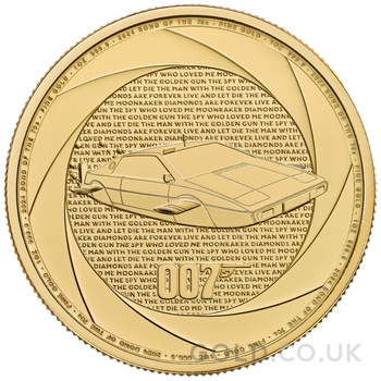 2024 Six Decades of 007, Bond of the 1970s 1oz Gold Coin