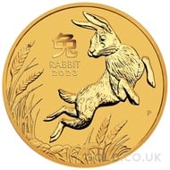 Twentieth Ounce Gold Perth Mint Year of the Rabbit (2023)