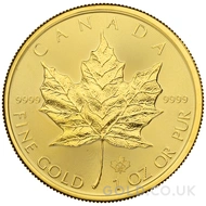 2020 Gold Canadian Maple Leaf Coin 1oz